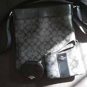 Coach  crossbody, wristlet &coin purse